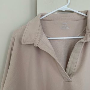 Aerie Oversized Henley Sweatshirt